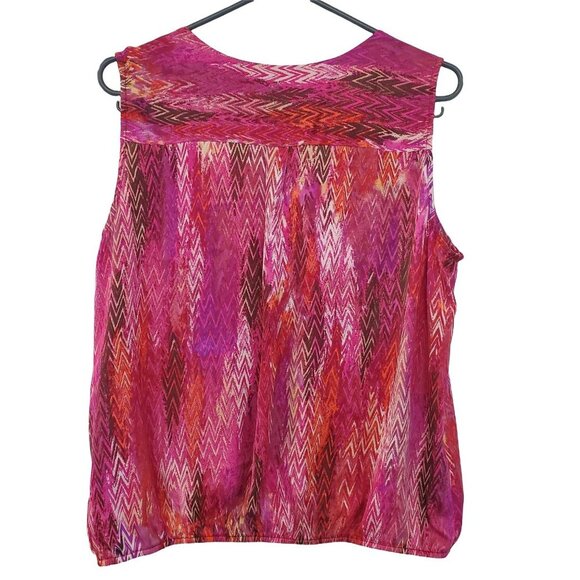 Laura Petites Vibrant Print Sleeveless Blouse - Picture 2 of 9